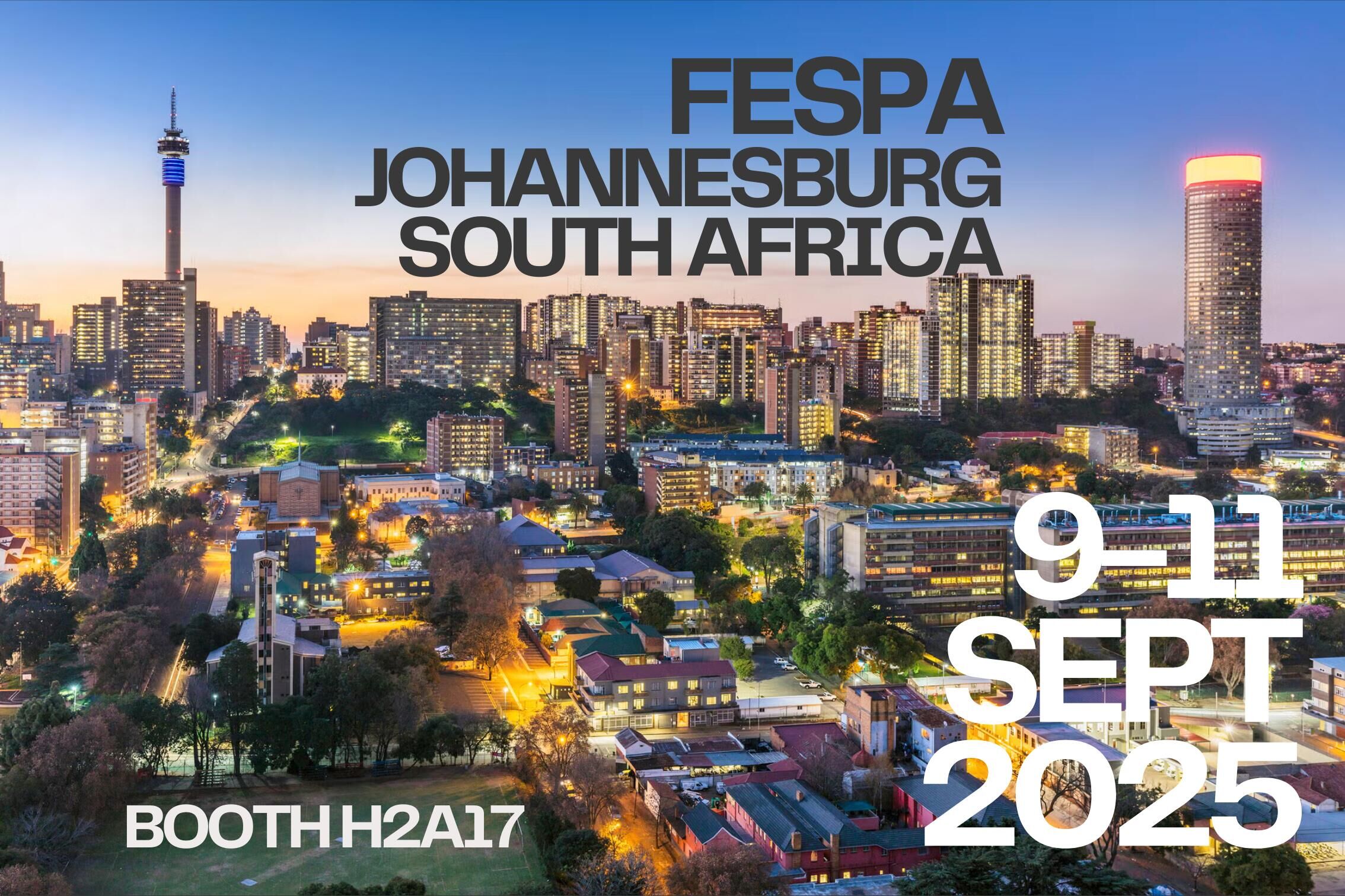 FESPA Afrika 2025 9.-11. září Johannesburg, Jižní Afrika H2A17